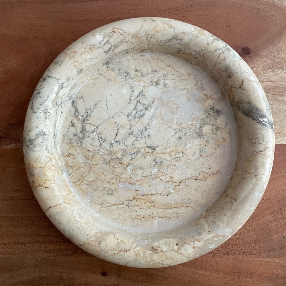 Sold Elsewhere Studio McGee Marble Decorative Dish Plate Sold Out